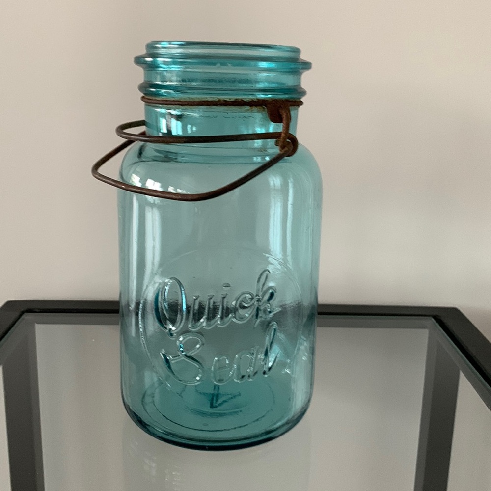 Blue Quick Seal Canning Jar